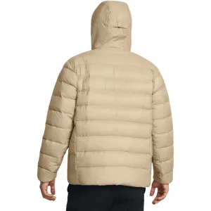 Under Armour LEGEND DOWN HOODED Pánska bunda, béžová, veľkosť M