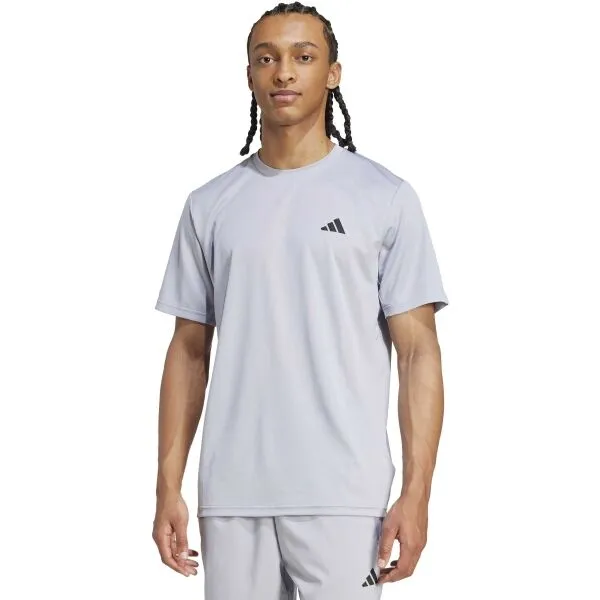 adidas TRAIN ESSENTIALS STRETCH TRAINING Pánske tričko, sivá, veľkosť