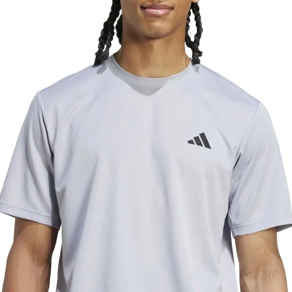 adidas TRAIN ESSENTIALS STRETCH TRAINING Pánske tričko, sivá, veľkosť