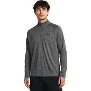 Under Armour TECH TEXTURED Pánske tričko, tmavo sivá, veľkosť