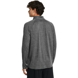 Under Armour TECH TEXTURED Pánske tričko, tmavo sivá, veľkosť