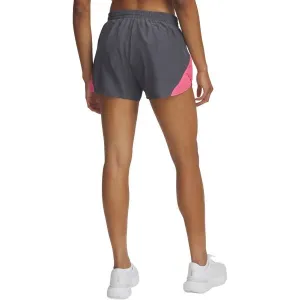 Under Armour FLY BY 3'' Dámske kraťasy, tmavo sivá, veľkosť