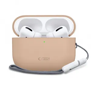 Tech-Protect Silikónové puzdro, Apple AirPods Pro 3, béžové