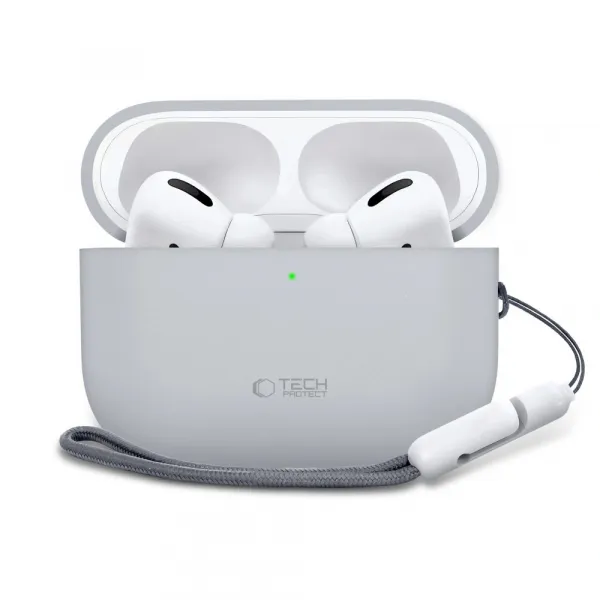 Tech-Protect Silikónové puzdro, Apple AirPods Pro 3, šedé