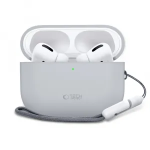 Tech-Protect Silikónové puzdro, Apple AirPods Pro 3, šedé