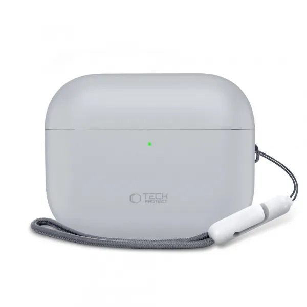 Tech-Protect Silikónové puzdro, Apple AirPods Pro 3, šedé