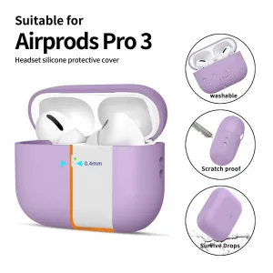 Tech-Protect Silikónové puzdro, Apple AirPods Pro 3, fialové