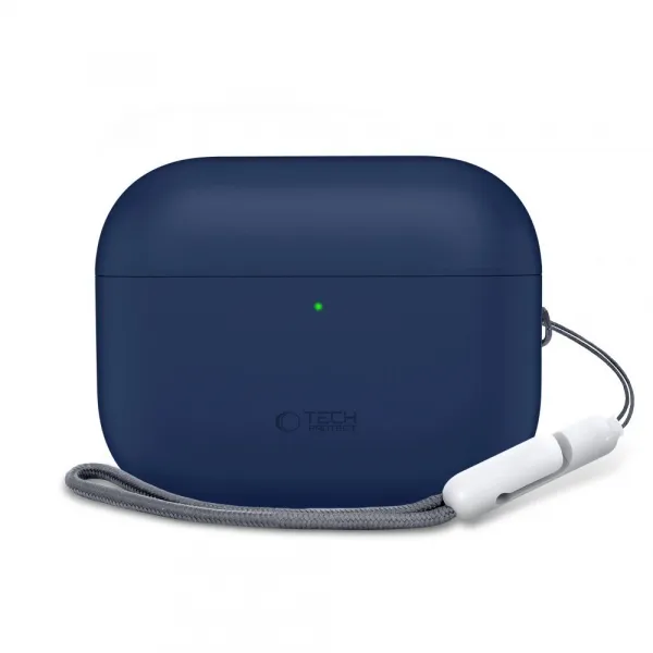 Tech-Protect Silikónové puzdro, Apple AirPods Pro 3, modré