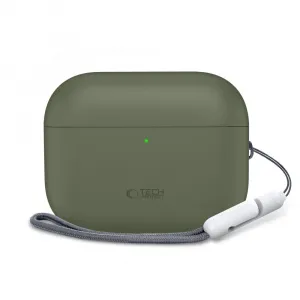 Tech-Protect Silikónové puzdro, Apple AirPods Pro 3, zelené