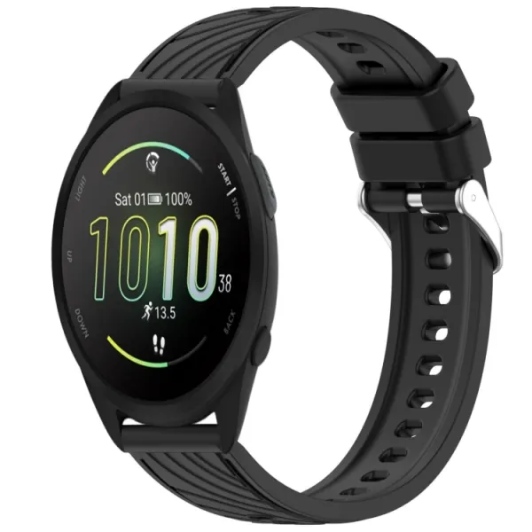 PRINTY Silikónový remienok pre Garmin Forerunner 165 čierny