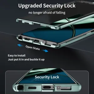 Magnetický kryt 360 pre OnePlus 12 zelený
