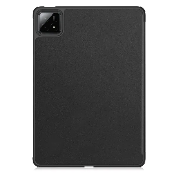 LEATHER Zaklápací kryt pre Xiaomi Pad 7 / Pad 7 Pro / Pad 8 / Pad 8 Pro čierny