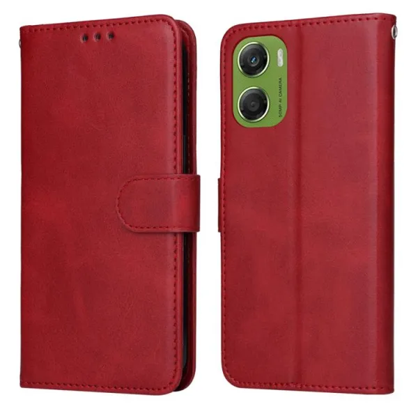 SMOOTH Peňaženkové puzdro pre Motorola Moto G06 / G06 Power červené