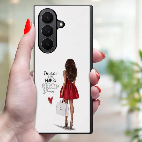 MY ART Ochranný kryt pre Samsung Galaxy Z Fold7 5G RED DRESS (137)