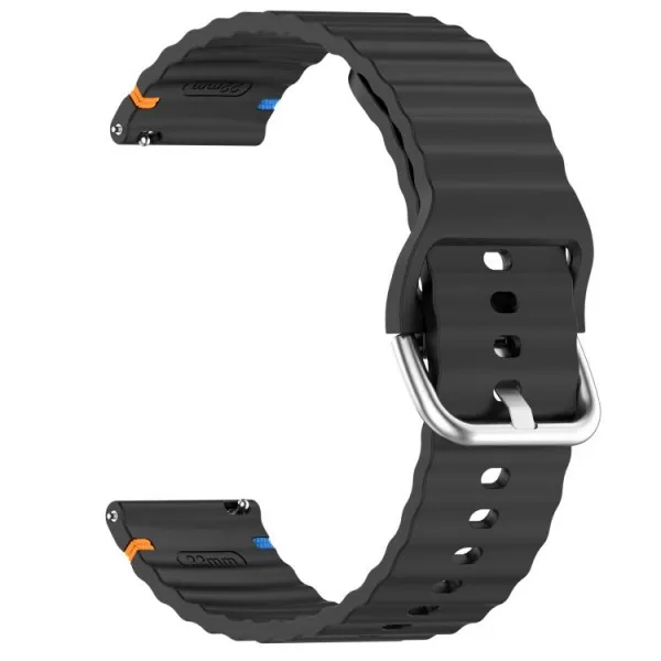WAVY Silikónový remienok pre Xiaomi Watch S4 čierny