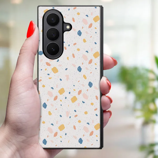MY ART Ochranný kryt pre Samsung Galaxy Z Fold7 5G ORANGE TERRAZZO (165)