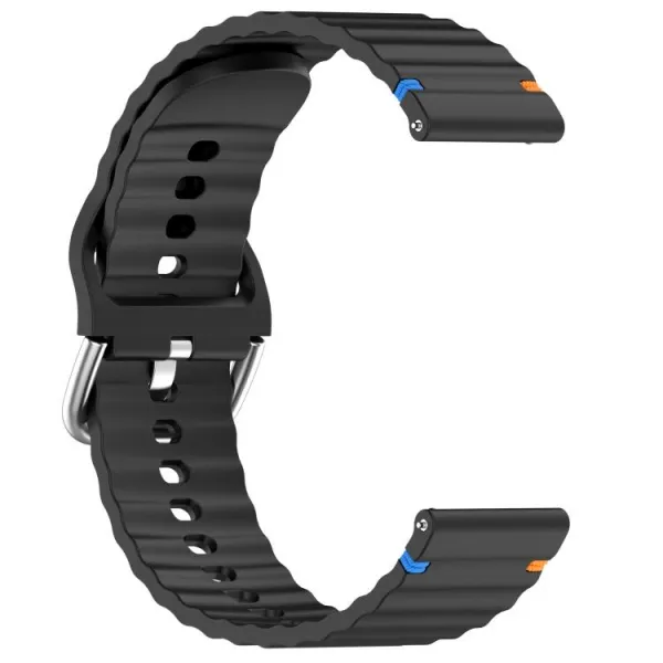 WAVY Silikónový remienok pre Xiaomi Watch S4 čierny