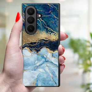 MY ART Ochranný kryt pre Samsung Galaxy Z Fold7 5G BLUE MARBLE (141)