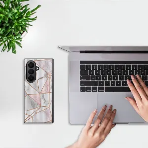 MY ART Ochranný kryt pre Samsung Galaxy Z Fold7 5G PINK MARBLE (143)