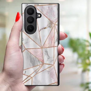 MY ART Ochranný kryt pre Samsung Galaxy Z Fold7 5G PINK MARBLE (143)