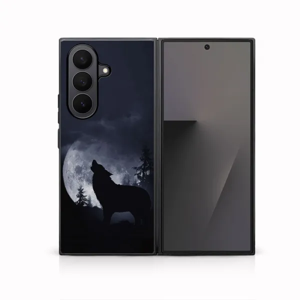 MY ART Ochranný kryt pre Samsung Galaxy Z Fold7 5G WOLF (247)