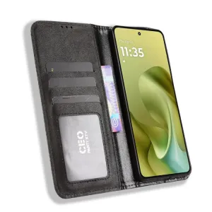 BUSINESS Peňaženkový kryt pre Motorola Moto G86 Power 5G čierny