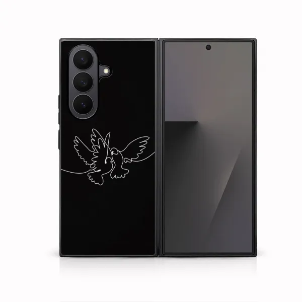 MY ART Ochranný kryt pre Samsung Galaxy Z Fold7 5G WHITE DOVE (195)