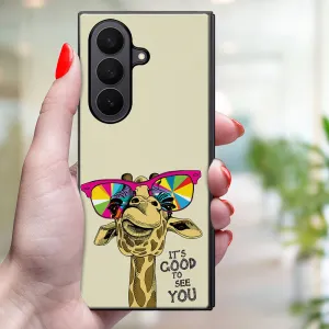 MY ART Ochranný kryt pre Samsung Galaxy Z Fold7 5G GIRAFFE (180)