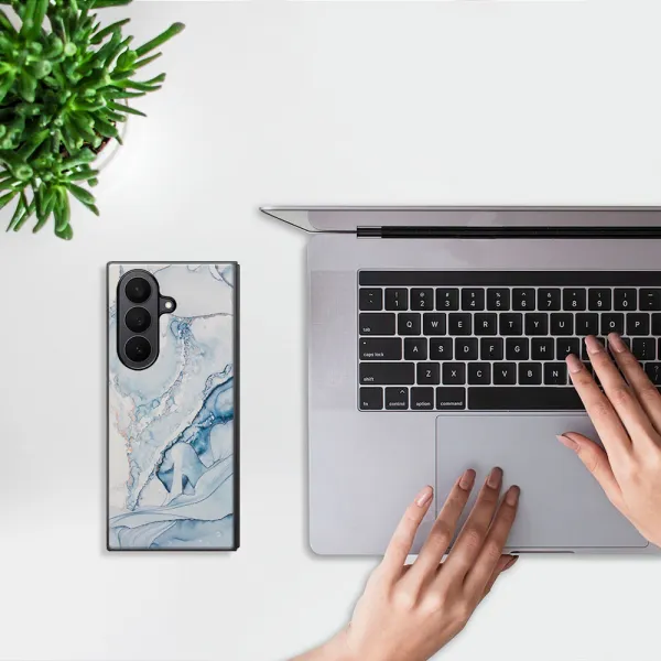 MY ART Ochranný kryt pre Samsung Galaxy Z Fold7 5G LIGHT BLUE (149)