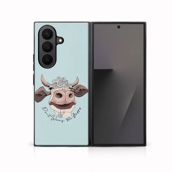 MY ART Ochranný kryt pre Samsung Galaxy Z Fold7 5G HAPPY COW (181)