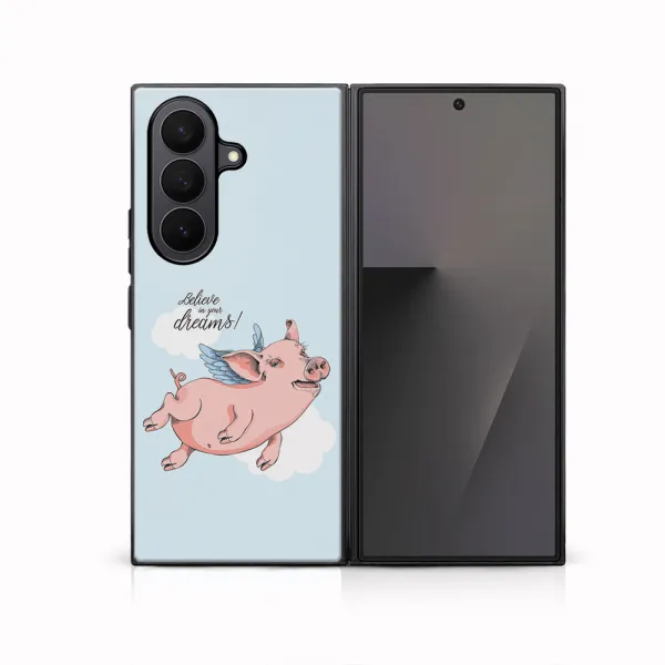 MY ART Ochranný kryt pre Samsung Galaxy Z Fold7 5G PIG (186)
