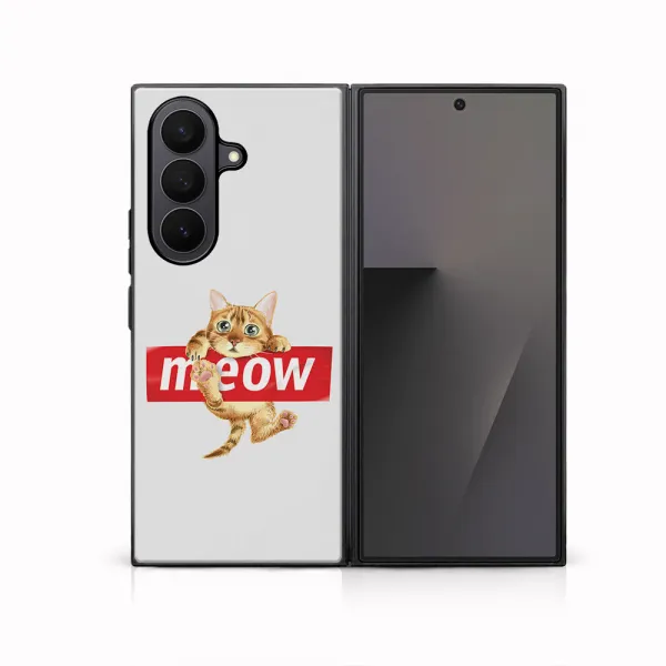 MY ART Ochranný kryt pre Samsung Galaxy Z Fold7 5G MEOW (183)