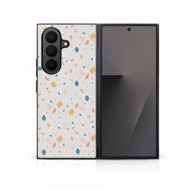 MY ART Ochranný kryt pre Samsung Galaxy Z Fold7 5G ORANGE TERRAZZO (165)