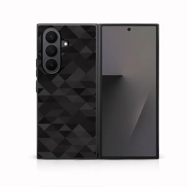 MY ART Ochranný kryt pre Samsung Galaxy Z Fold7 5G BLACK TRIANGLES (232)