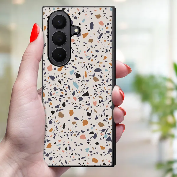 MY ART Ochranný kryt pre Samsung Galaxy Z Fold7 5G BEIGE TERRAZZO (162)