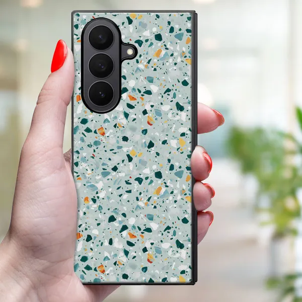 MY ART Ochranný kryt pre Samsung Galaxy Z Fold7 5G BLUE TERRAZZO (164)