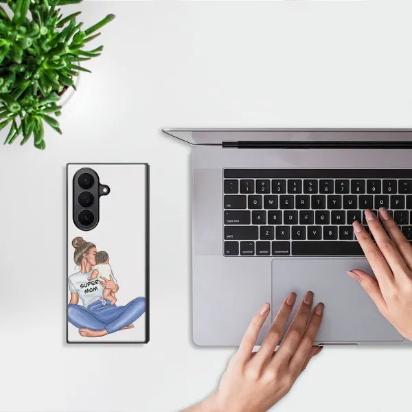 MY ART Ochranný kryt pre Samsung Galaxy Z Fold7 5G SUPERMOM (112)