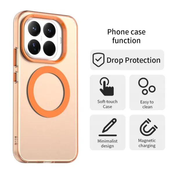 CANDY MAGSAFE Ochranný kryt pre Xiaomi 15T Pro oranžový