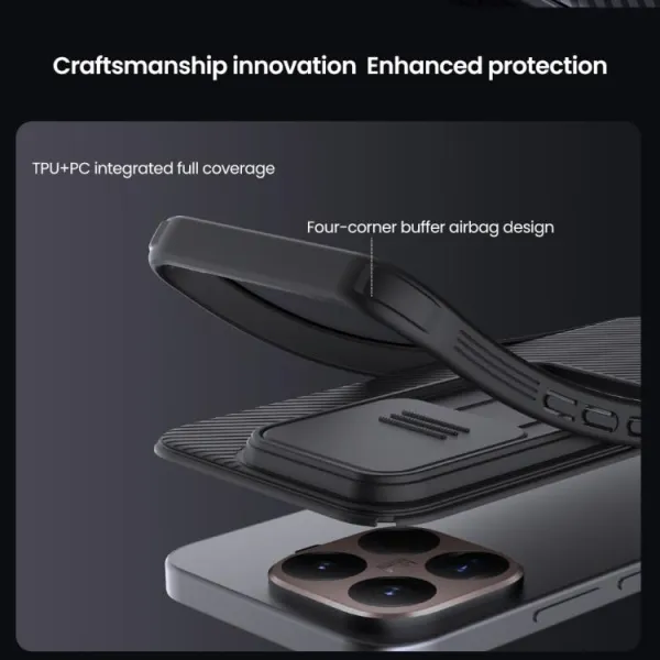 NILLKIN CAMSHIELD PRO Ochranný obal Xiaomi 15T Pro čierny