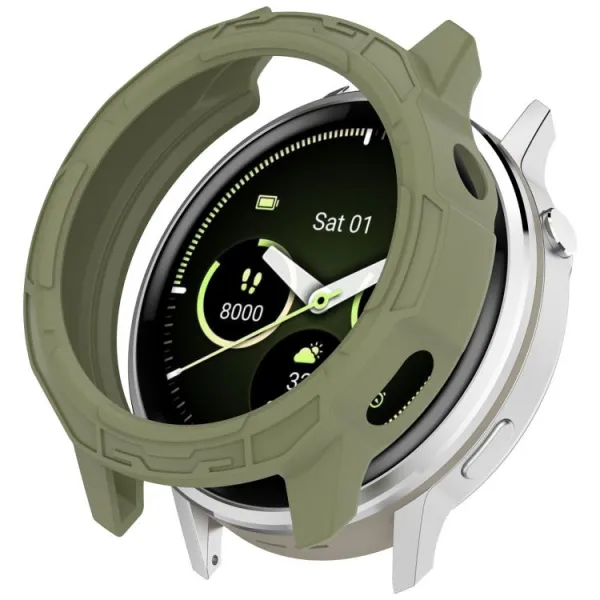TPU HALF COVER Kryt pre Garmin Venu 4 45mm zelený