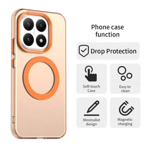 CANDY MAGSAFE Ochranný obal pre Xiaomi 15T oranžový