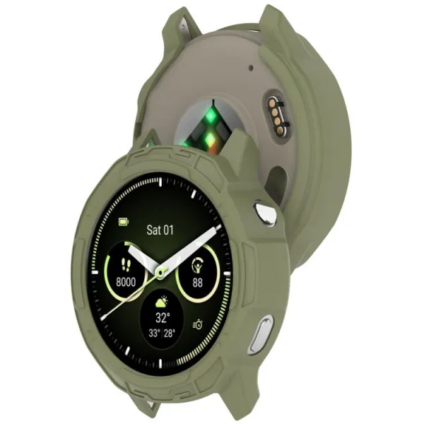 TPU HALF COVER Kryt pre Garmin Venu 4 45mm zelený