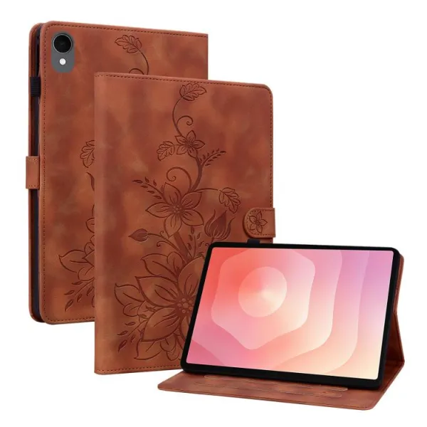 ART LILY Zaklápacie puzdro pre Samsung Galaxy Tab S11 hnedé