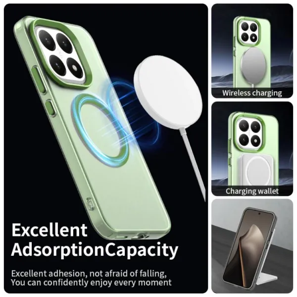 CANDY MAGSAFE Ochranný obal pre Xiaomi 15T zelený
