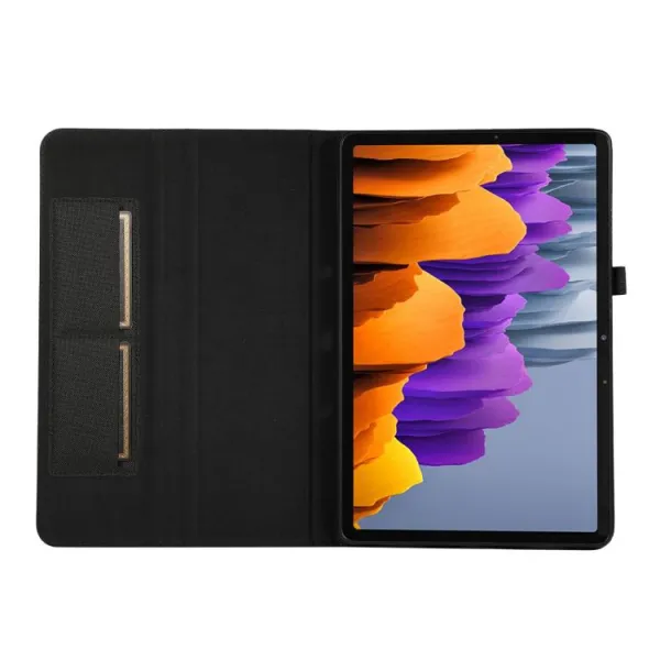 FABRIC Zaklápací kryt pre Samsung Galaxy Tab S11 čierny