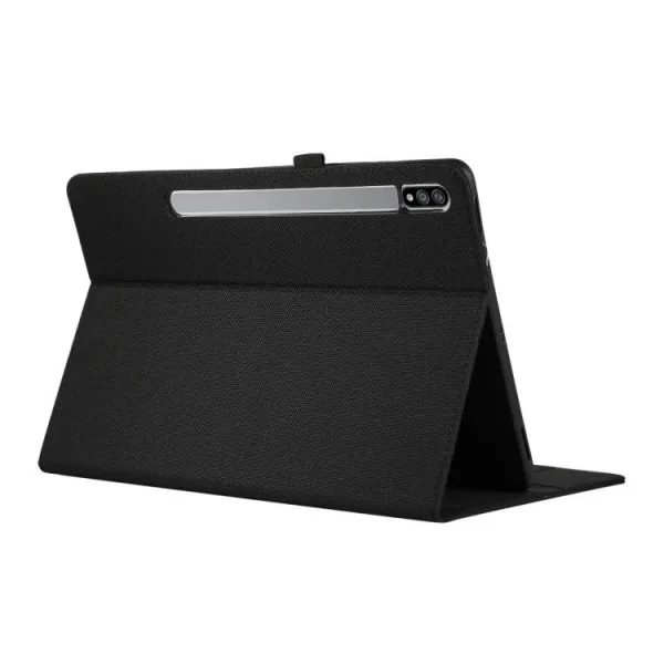 FABRIC Zaklápací kryt pre Samsung Galaxy Tab S11 čierny
