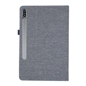 FABRIC Zaklápací kryt pre Samsung Galaxy Tab S11 modrý