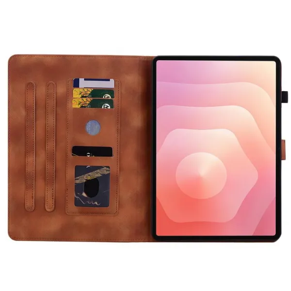 ART LILY Zaklápacie puzdro pre Samsung Galaxy Tab S11 hnedé