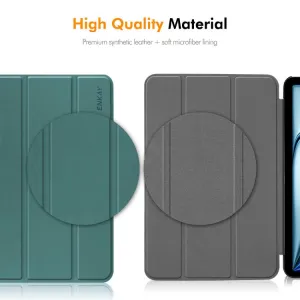 ENKAY LEATHER Zaklápací kryt pre Microsoft Surface Pro 12 zelený