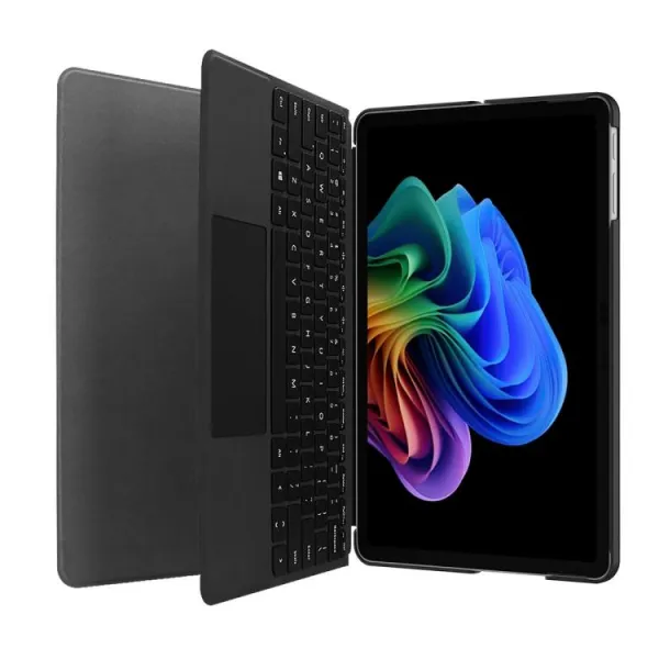 ENKAY LEATHER Zaklápací kryt pre Microsoft Surface Pro 12 zelený